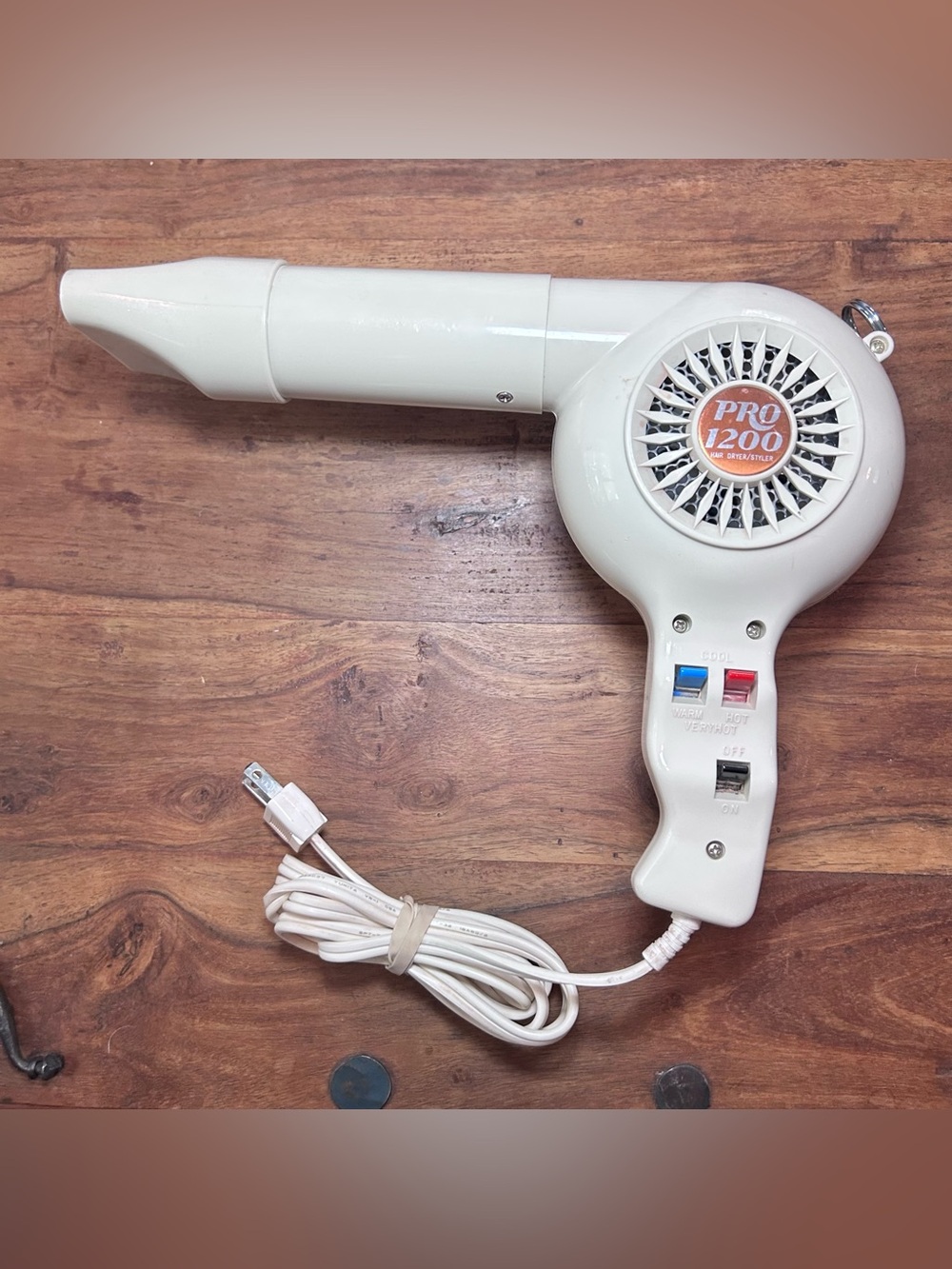 Vintage Pro 1200 Hair Dryer 1980’s Retro E-2032 Wool Worth